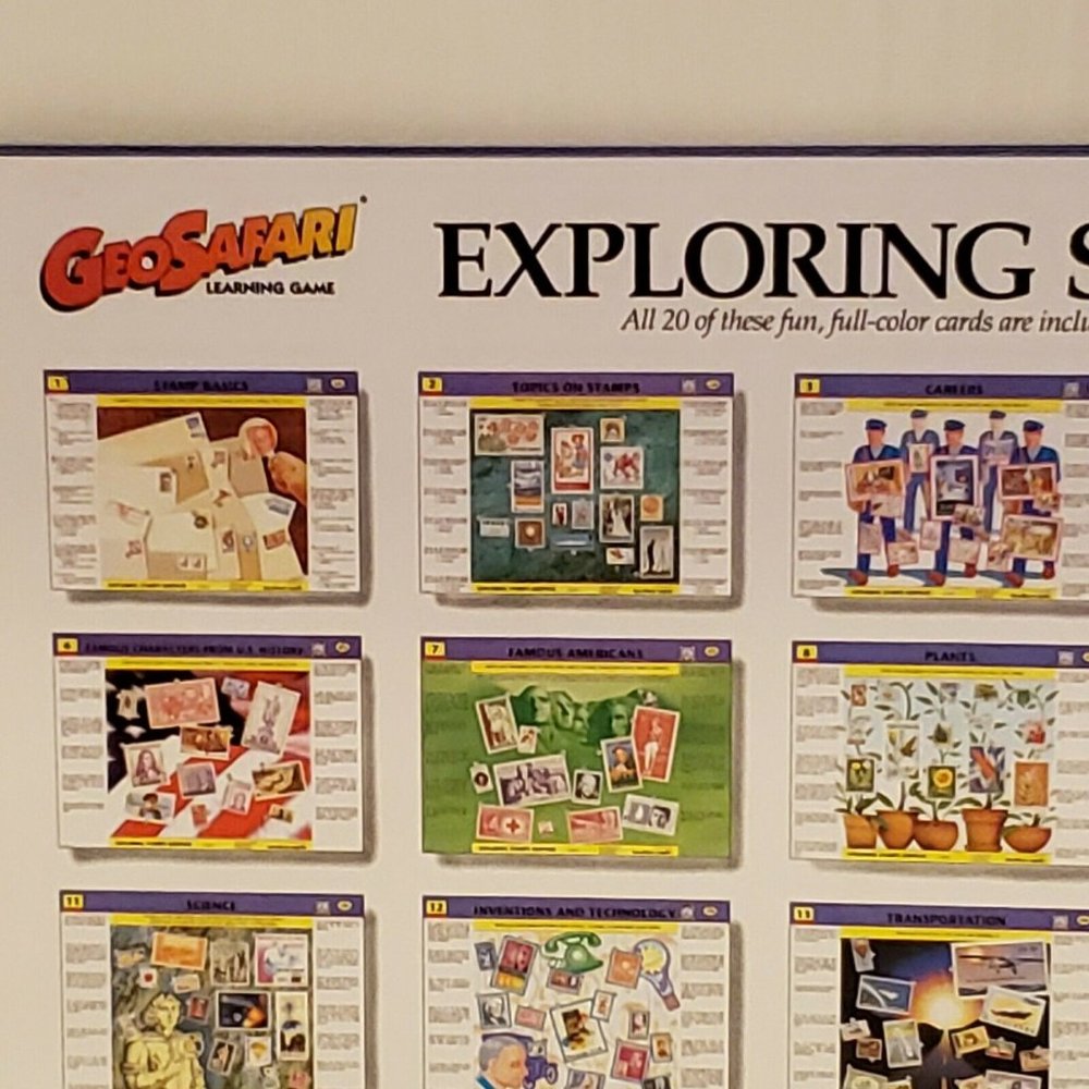 GeoSafari Learning System 1995 Exploring Stamps - Picture 9 of 12